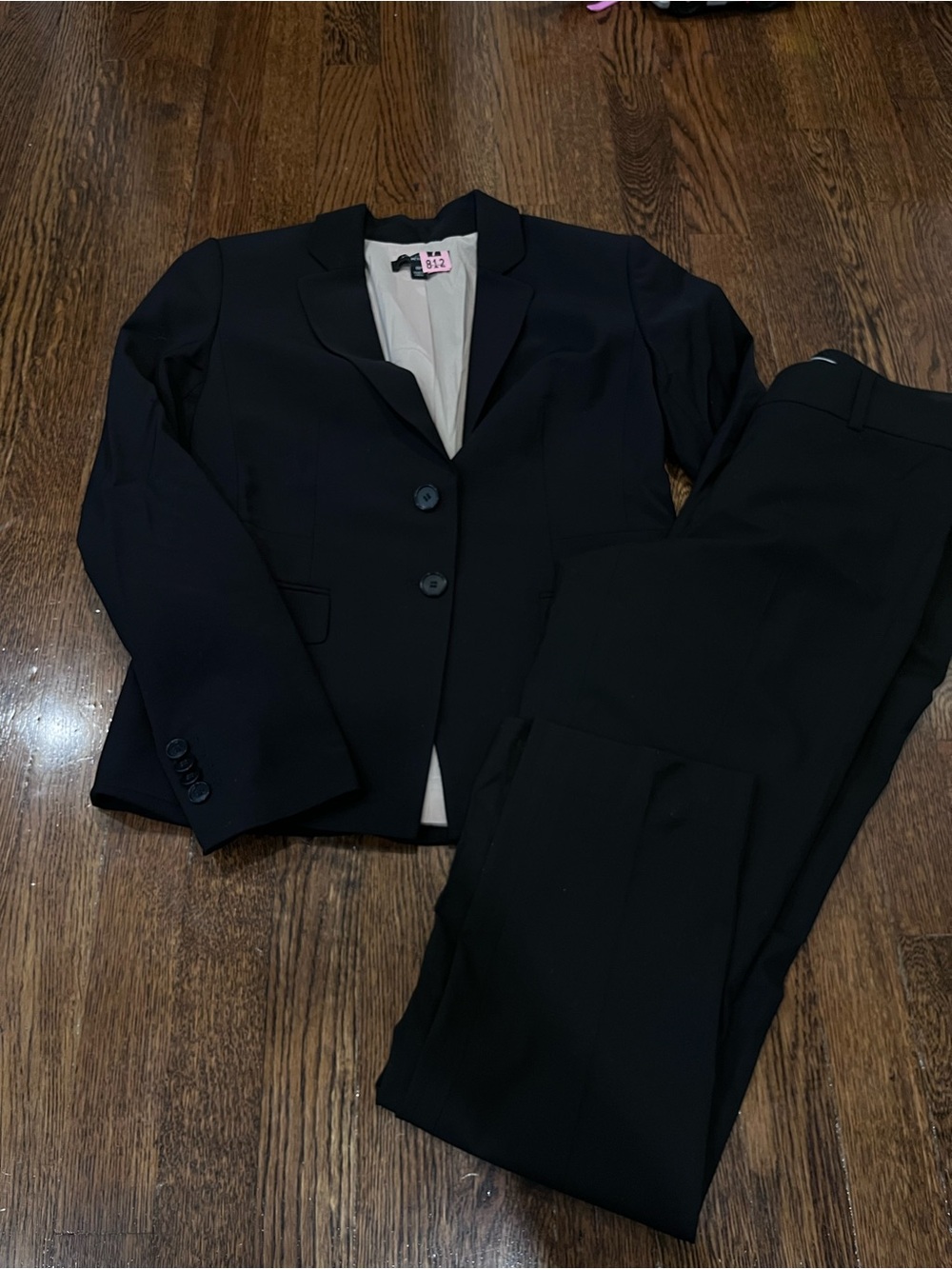Ann Taylor Black Women's Two-Piece Suit Jacket and Pants